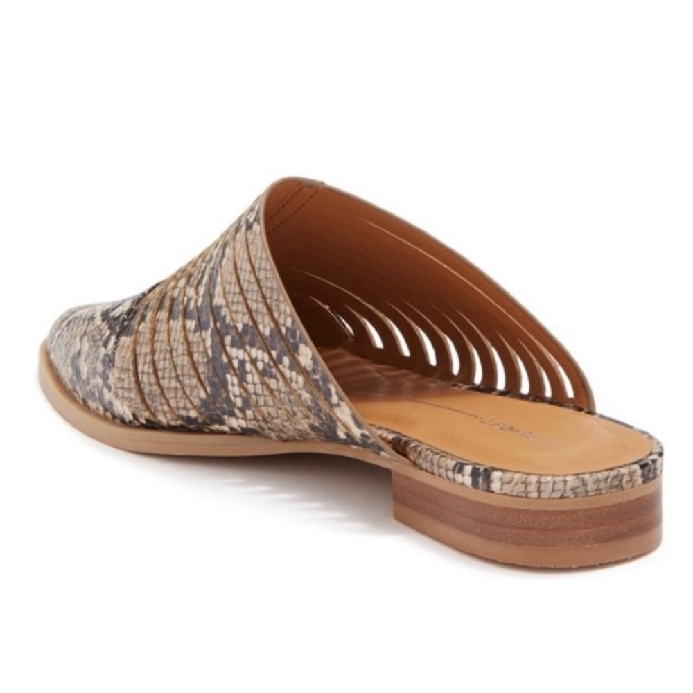 Report Indre Snake Print Mules Size 8 🌸